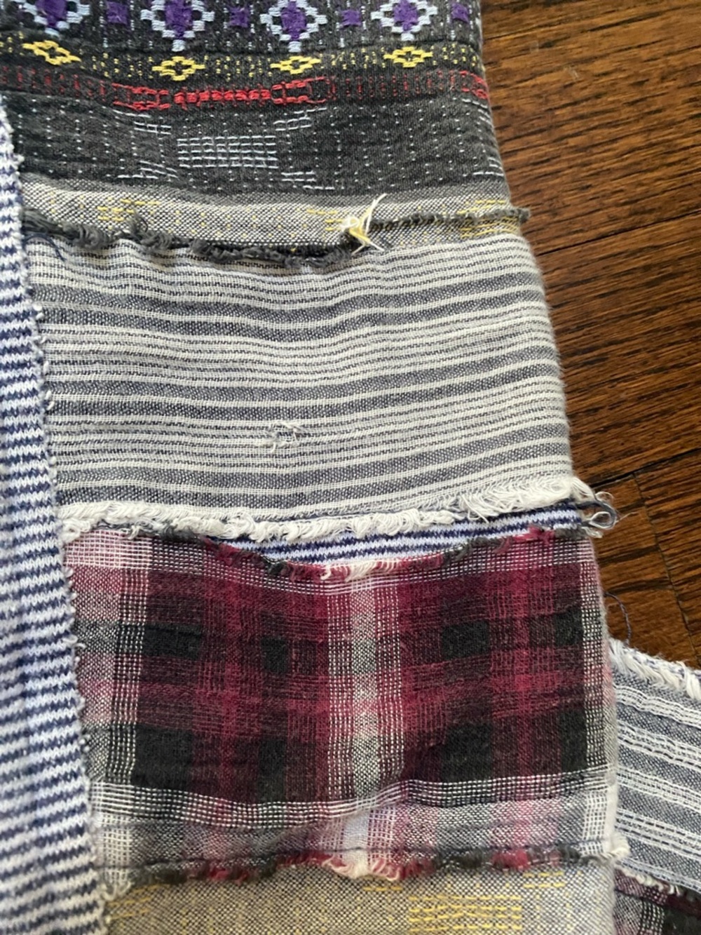 Women’s We The Free 100% Cotton Stripe Sweatshirt Raw Hem Size M - Picture 8 of 8